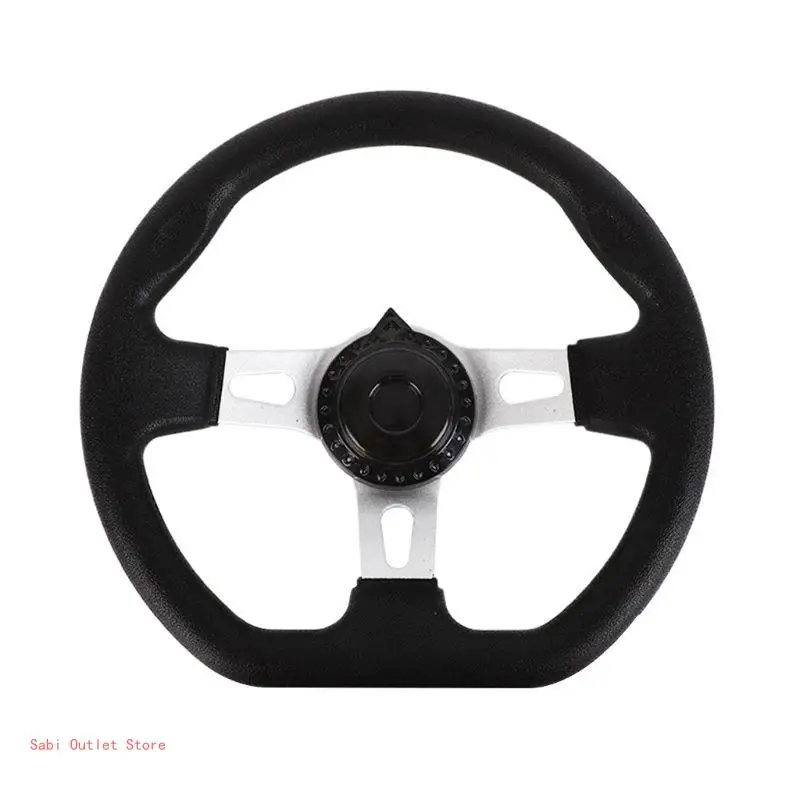 Off-Road Kart 270mm 3 Spokes Vehicle PU Foam Interior Steering Wheel For Go Kart