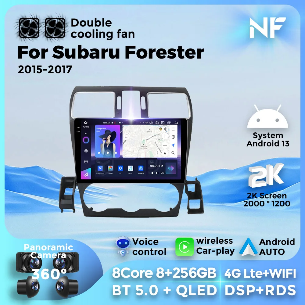 

Carplay Android автомобильный радиоприемник BT5.0 DSP для Subaru Forester 2015-2017 4G WIFI 8-ядерный мультимедийный плеер навигация GPS видео