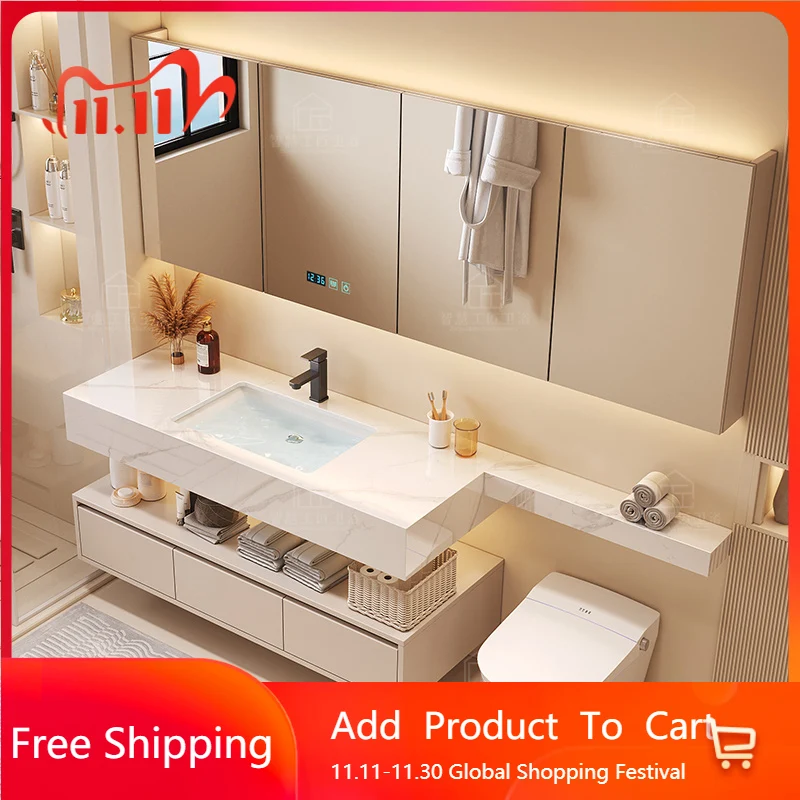 

Partitions Toilet Bathroom Cabinet Wall Shelves Dressers Sink Modern Bathroom Cabinet Closet Makeup Gabinete Trendy Furniture