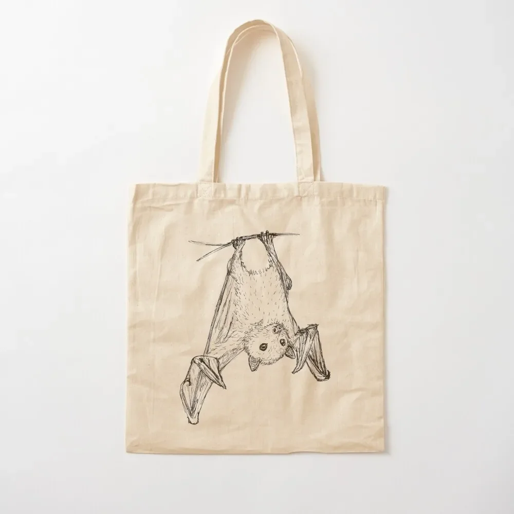 

Cute Fruit Bat Hanging Ink Sketch Tote Bag Gift bags the tote bag Cloth bag