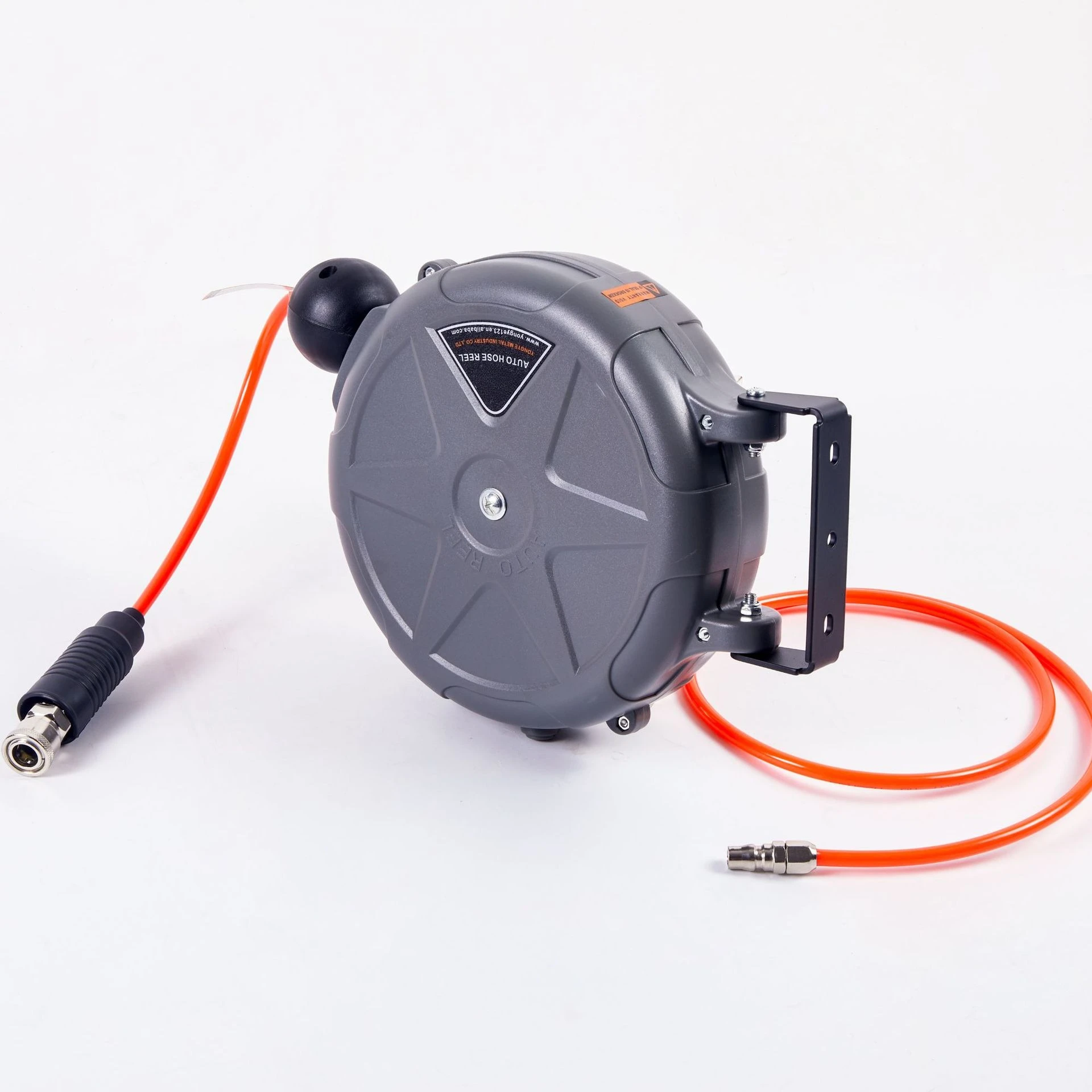 Wall‑Mount Auto Rewind Air Hose Reel Pneumatic Air Drum for Car Detailing Workshop