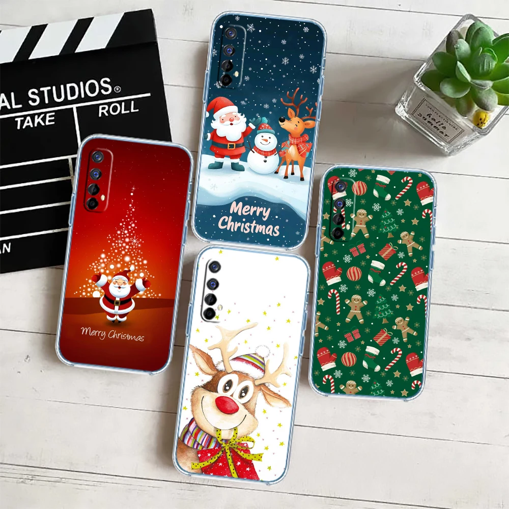 Merry Christmas Deer Gift Transparent Phone Case for Motorola G40 G04 G05 One Ace Action  Fusion Plus Hyper Macro Vision Zoom view 4