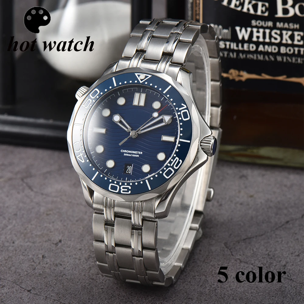 NH35 Watch 42mm Watches For Men Stainless Steel Case Automatic NH35 Movement Mechanical Watches Custom logo Sea Master Watch