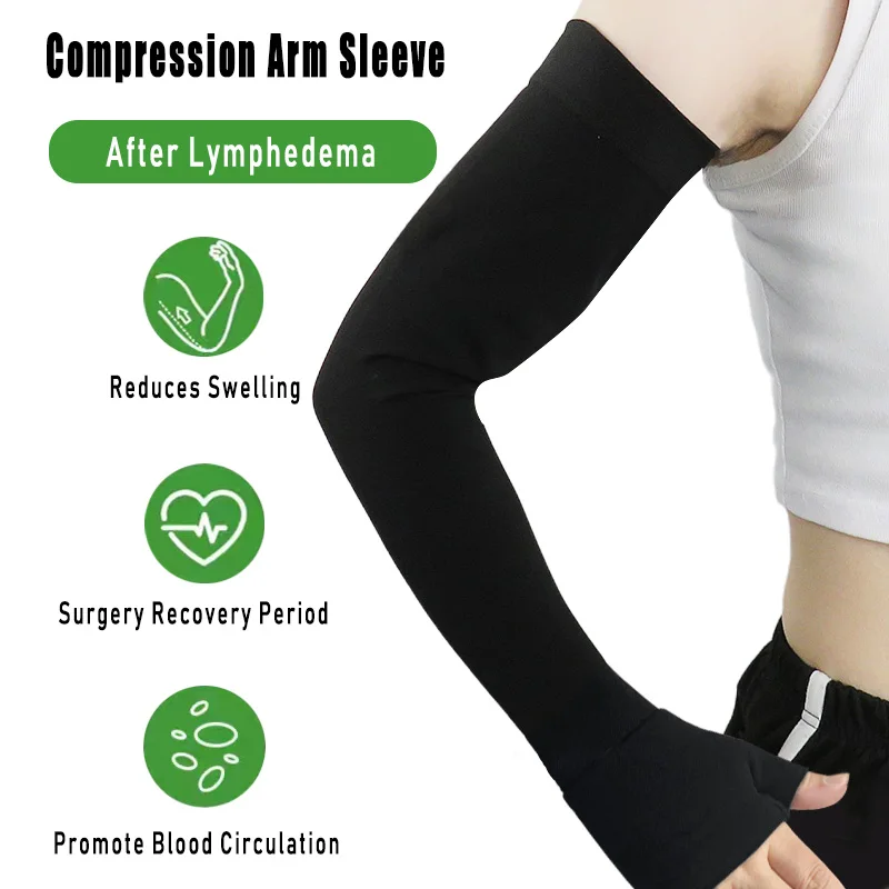 1pcs Medical Compression Arm Sleeve Stretch Breathable Cool Non-slip Outdoor Anti-UV Sunscreen Sports Protective Gear for Men