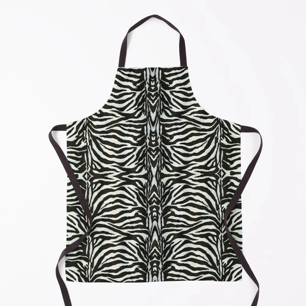 African design inspired by Zebra skin pattern (3) Apron Barista Waterproof For Woman Apron