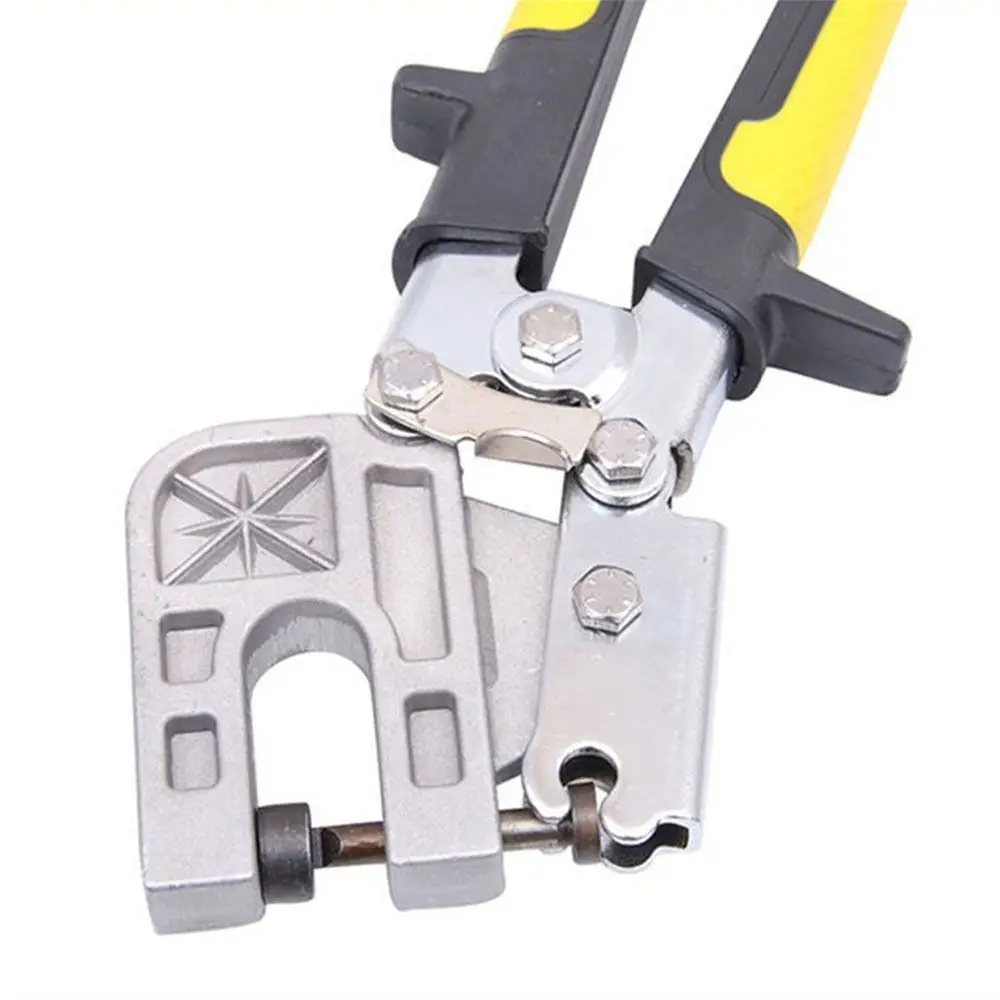 

1Pcs Durable Punch Lock Keel Pliers Flat Mouth Ceiling Hole Ceiling Punching Pliers Fastening Stud Crimper for Ceiling Drilling