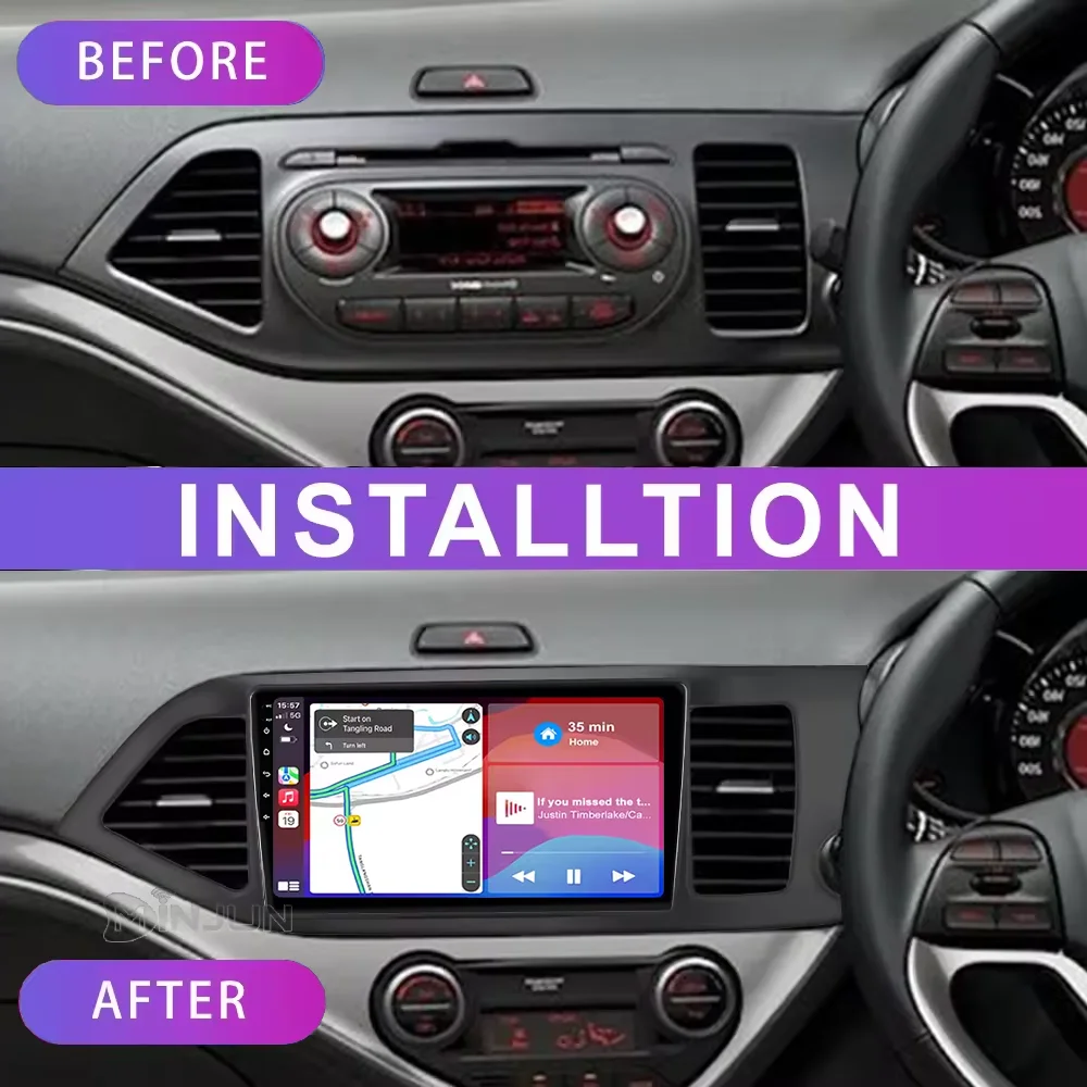 For KIA Morning Picanto RHD 2011 2012 2013 2014 2015 2016 Car Multimedia Player Android 16 Car Stereo Car Radio GPS Carplay Auto