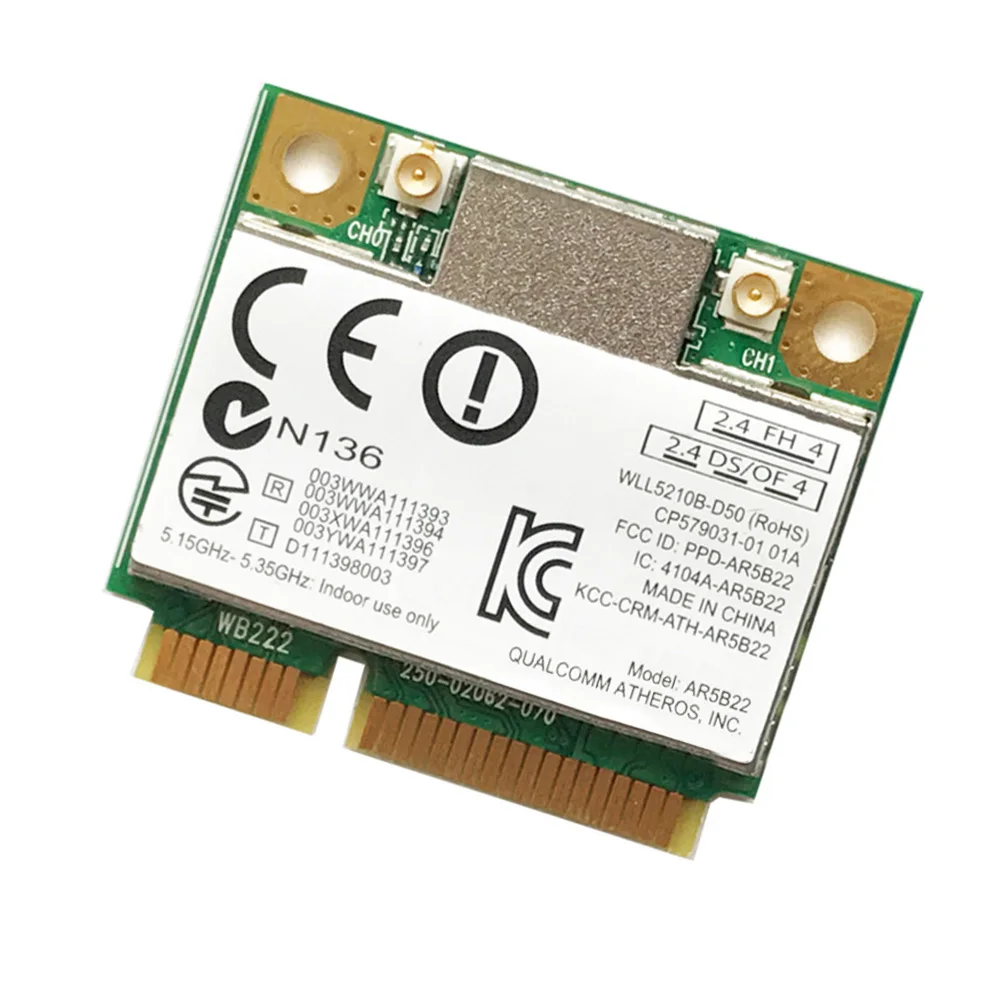 2.4G/5G Mini PCI-E محول لاسلكي 300Mbps بلوتوث واي فاي بطاقة الشبكة 802.11a/b/g/n واي فاي بطاقة الشبكة اللاسلكية لأجهزة الكمبيوتر المحمول