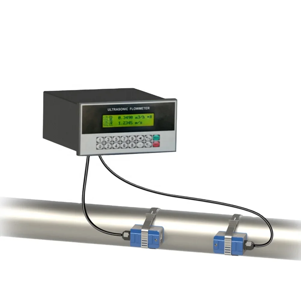 

2025 hot sale GUF120-P Clamp on pipe ultrasonic aqua flow meter