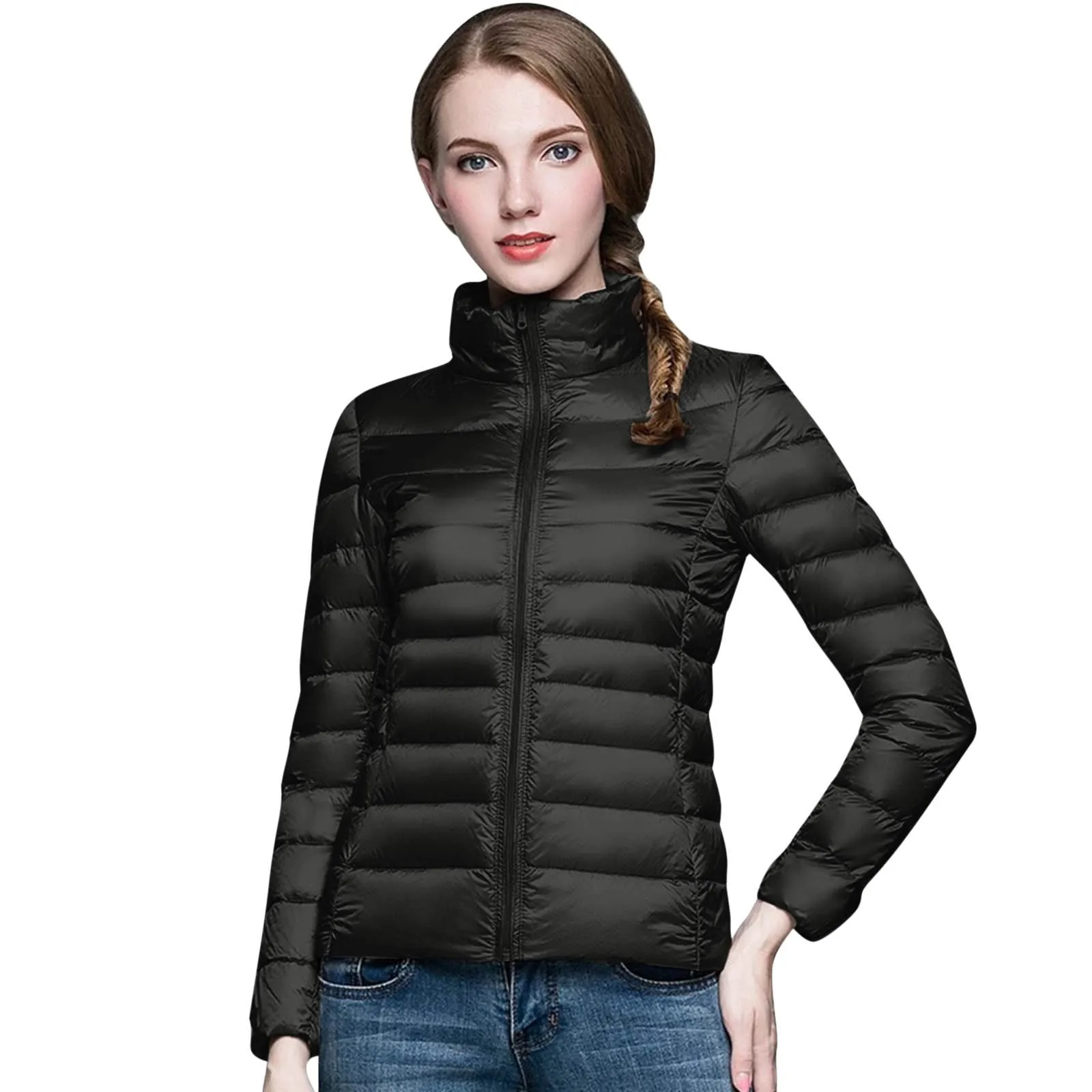 Women Autumn Jacket Fashion Short Ultra Lightweight Packable Puffer Coats Female Down Warm Korean Slim Fit Parkas Spring Autumn