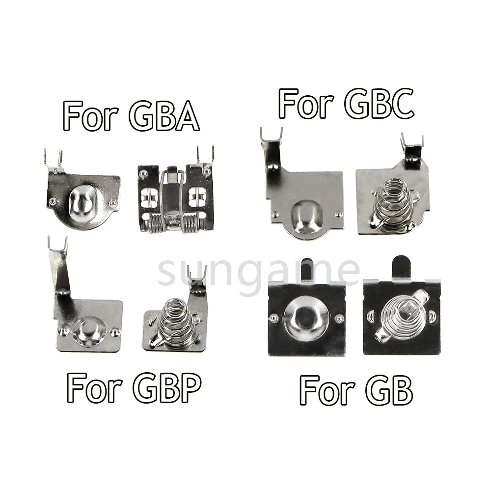 1pair Replacement Shell Motherboard Terminals Contacts Battery Spring For GBA GBC GB GBP Game Console