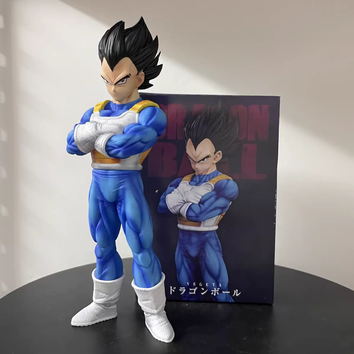 

24cm Anime Dragon Ball Z Warriors Figure Vegeta Action Figure Saiyan Character Bejīta Yonsei Toys PVC Collection Ornament Statue