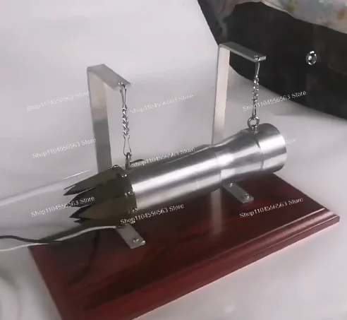 Metal Aero Aircraft Jet Turbojet Engine Model Can Fuel Activated