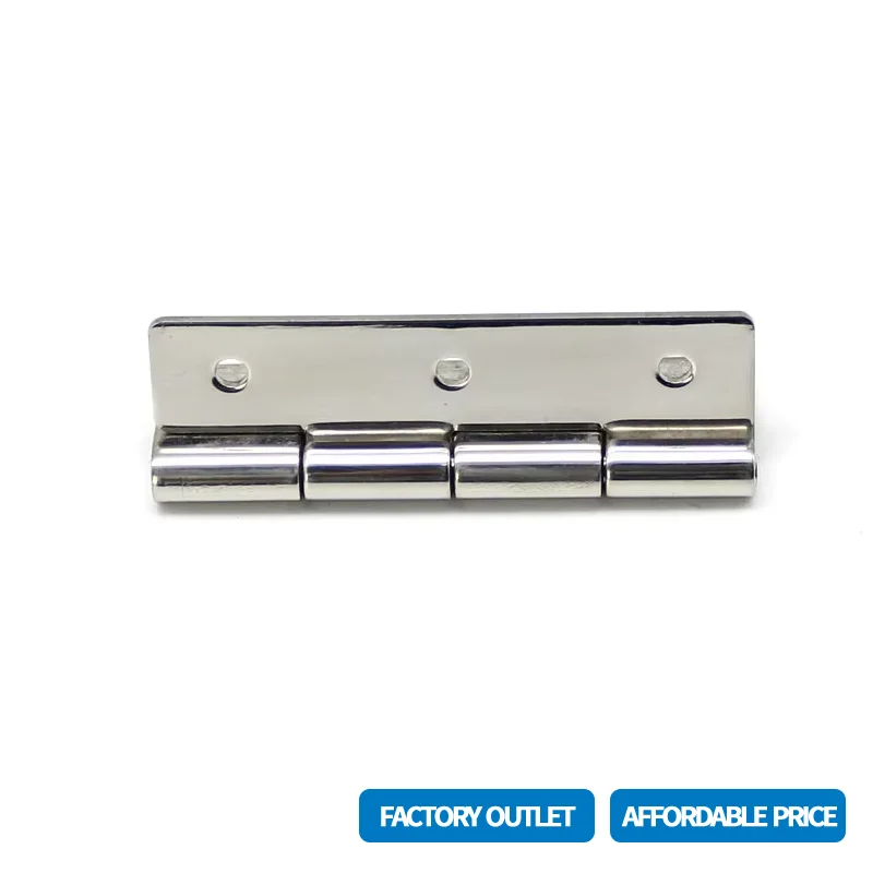 (6 PCS）Folding Hinge Sus304 Mirror Polished Suitable For Industrial Connector Automation Equipment Metal Boxes