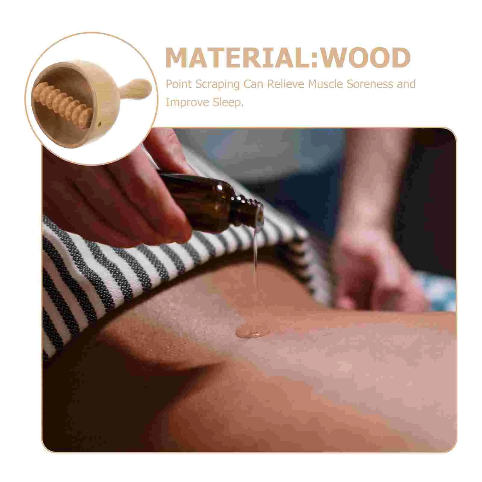 Cupvormige Back Gua Sha Wood Cupping Therapy Tool voor lichaamsschrapen Pijnbestrijding Draagbare Spa Thuisgebruik Massage Gevoelig