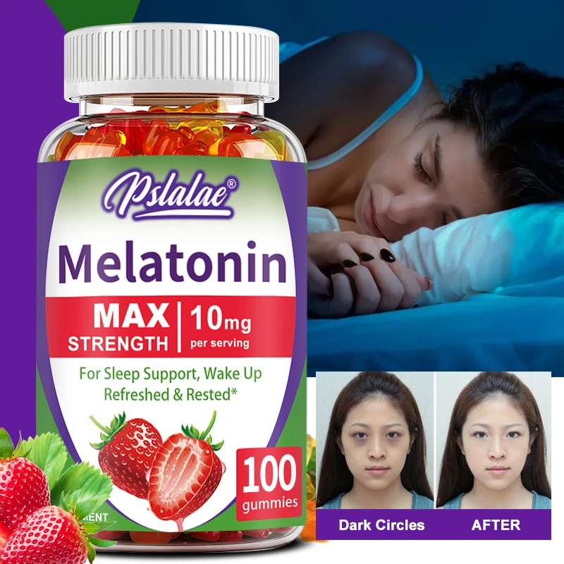 

Melatonin Gummy - Improve Sleep Quality, Relax Nerves and Help Fall Asleep Faster, Fight Insomnia