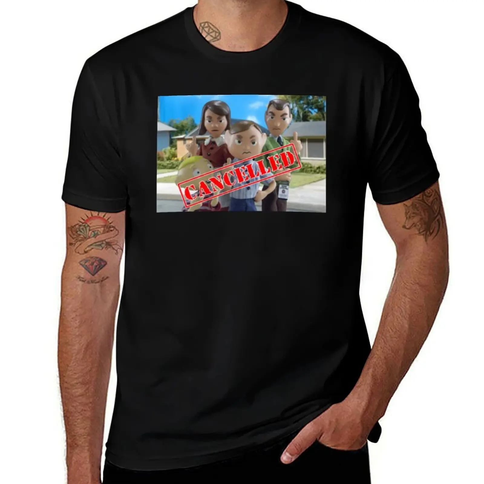 Cancelled shirt T-Shirt Relaxed Fit Casual Short Sleeve Top T-Shirt