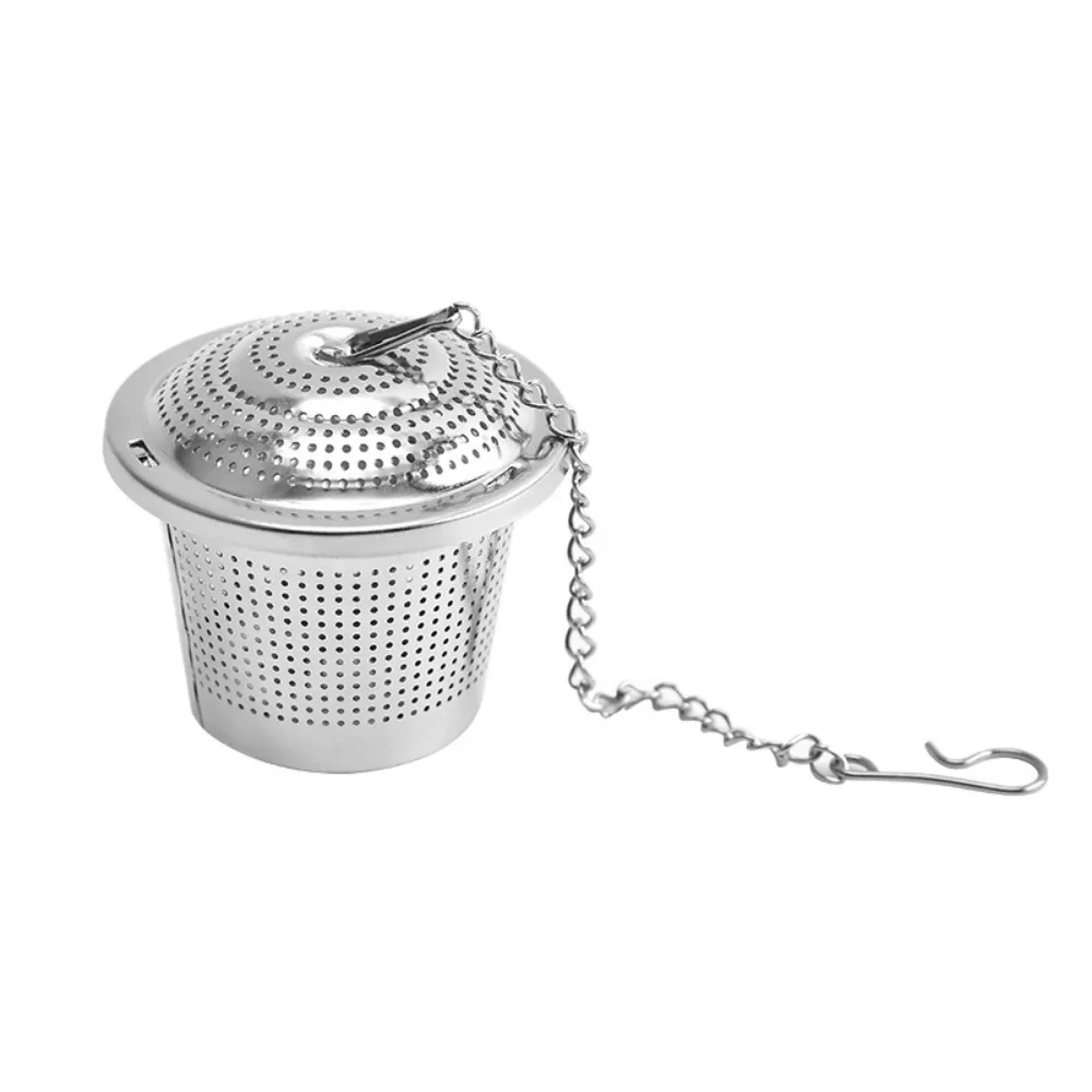 

Fine Mesh Stainless Steel Tea Infuser Extended Chain Swivel Lock Spice Mesh Filter Food Grade with Hanging Hook