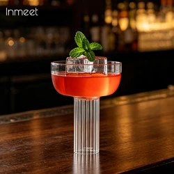 Inmeet Cocktail/Champagne/Ice Cream Cup/Wedding Party Wine Glasses/High Borosilicate Glass Cup 240ml