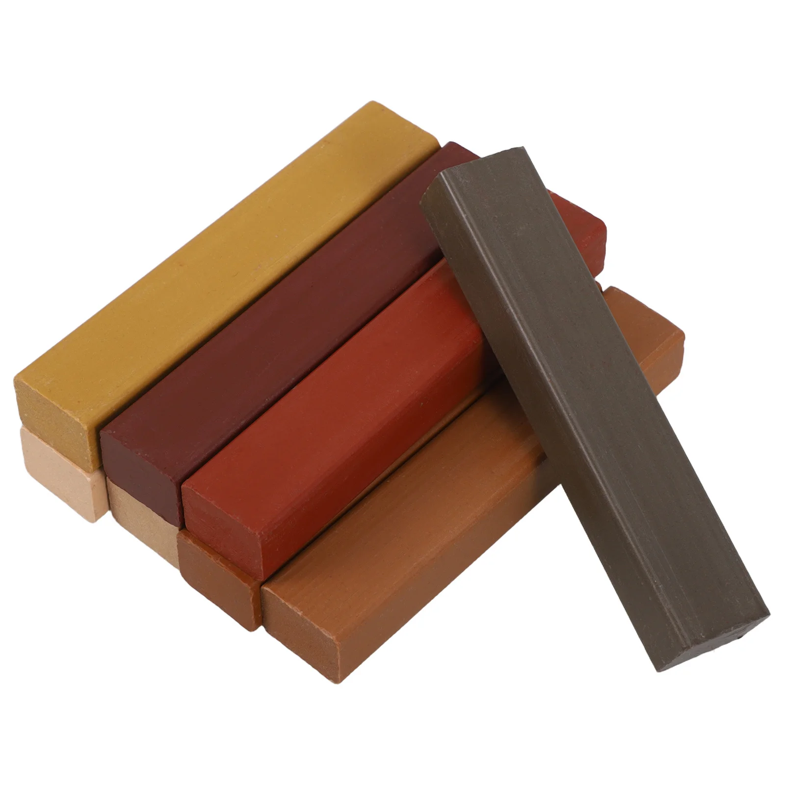 Kit de réparation de sol en bois, 8 pièces: bâtons de remplissage de cire pour meubles, réparation des rayures, des trous, fusion rapide de la chaleur, facile à utiliser