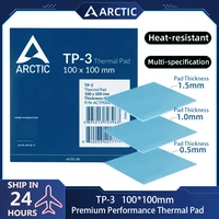 ARCTIC TP-3 Almohadilla térmica de rendimiento premium de 100x100 mm, alto rendimiento, especialmente suave, relleno de huecos ideal, huecos de despedida
