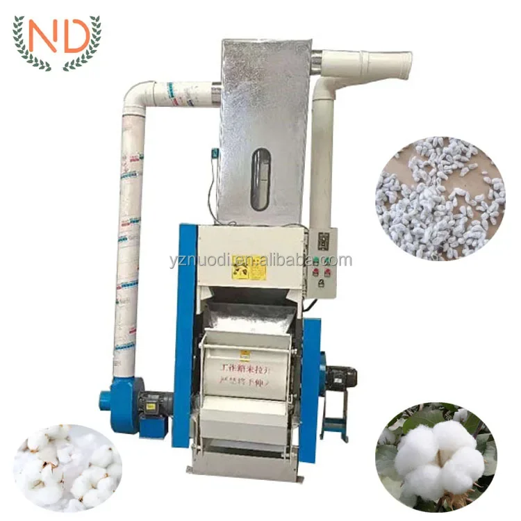 Saw Portable Mini Roller Type Cotton Ginning Machine Cotton Seed Cleaning Separator Machine