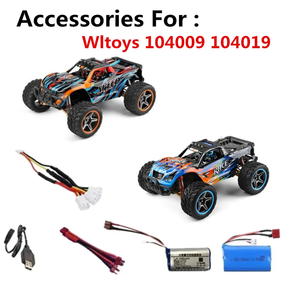 7.4v 1500mAh / 7.4v 3000mAh Battery Suitable For: Wltoys 104009 104019 RC Car Accessories