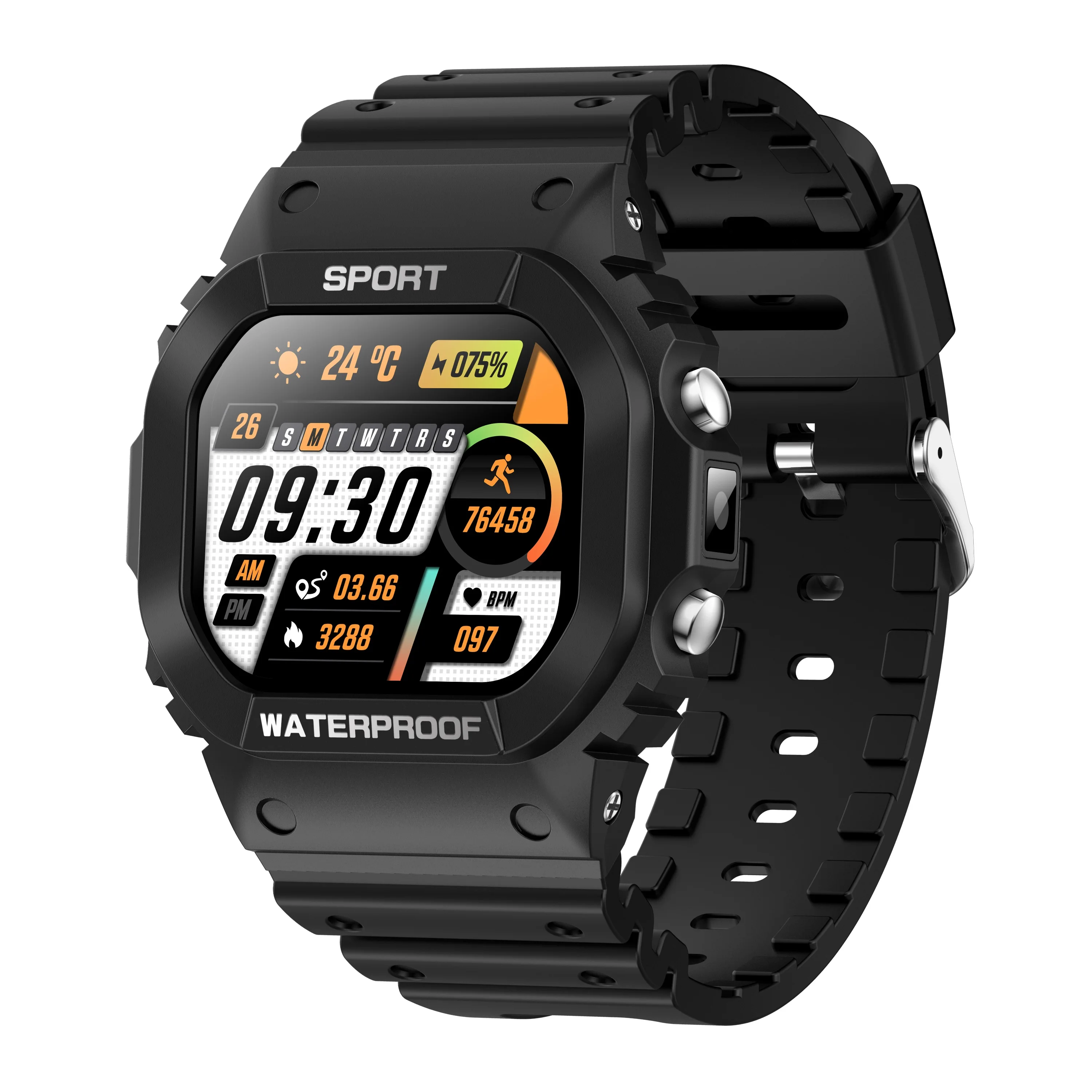 LC31 Sport Bluetooth Smart Watch Heart Rate Sleep Track Weather SPO2 Pressure Outdoor Sports Smartwatch