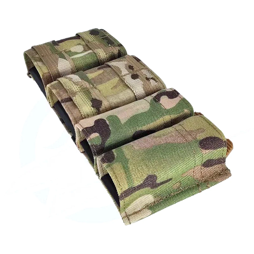 Tactifans 5.56 9mm 2+2 Side BY Side KYWI Magazine Pouch Fast Belt Molle Mag  Pouch Bags Toolkit Bag Maclice Clip Hunting