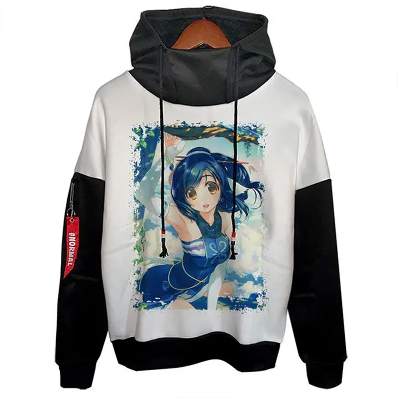 

Trendy Hooded Fleece Sweatshirt Hip Hop Style Cross-Border Polyester Fiber Deformation Resistant Warm Casual Unisex Sweatshirt