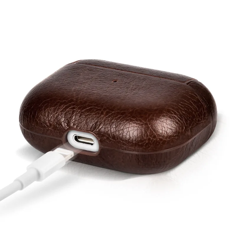 Casing Headphone untuk Airpods 1/2/3/4 Casing PU Aksesori Penutup Earphone Nirkabel Bluetooth untuk Airpods Pro/Pro 2 dengan Gesper Belakang