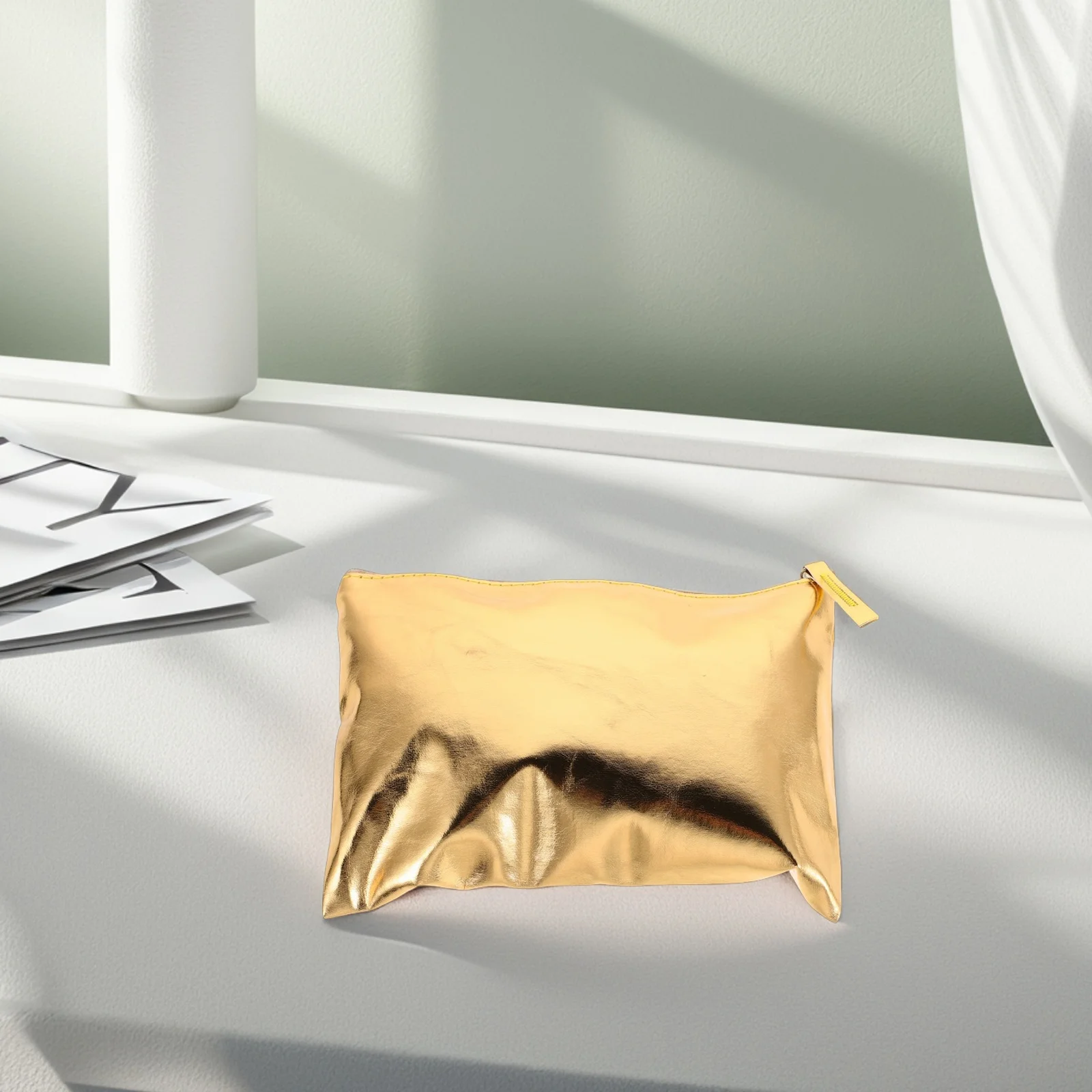 

Portable PU Coin Purse Compact Travel Zippered Change Wallet Small Coin Holder Money Pouch for Women Ladies Purse