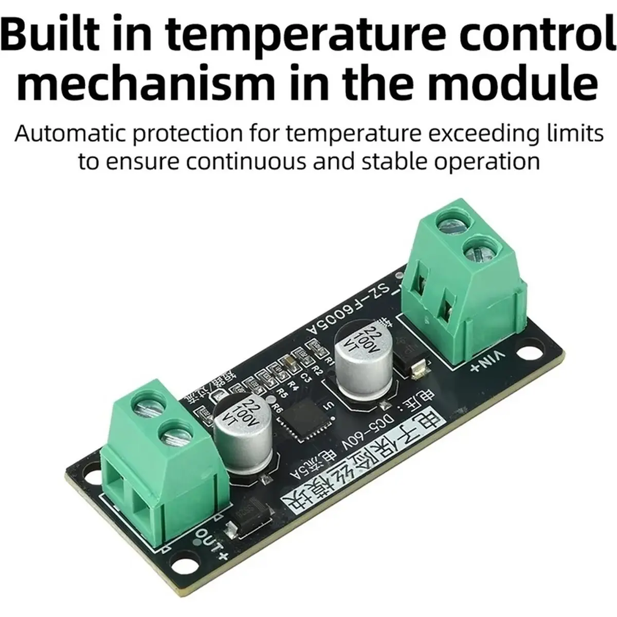 Smart Electronic Fuse Module DC 5-60V 5A over Current Protection Auto Recovery for Battery Short Circuit Motor