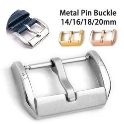 Aço inoxidável Assista Buckle Pin Clasp, Pulseiras De Couro De Silicone, Botão para Watch Band, Relógios Acessórios, 20mm, 18mm, 16mm, 14mm