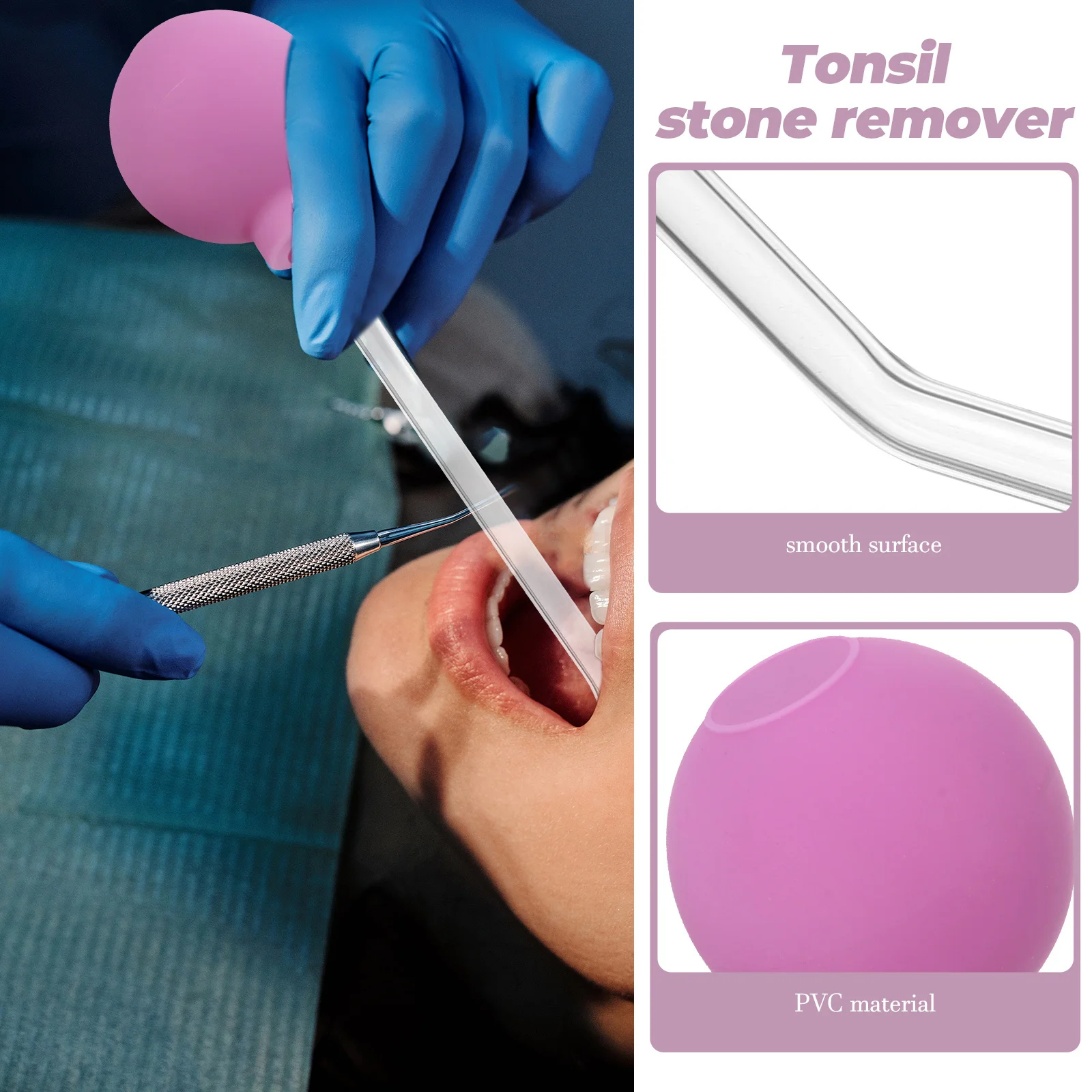 

Tonsils Stone Remover Tool Fine Texture Multipurpose Oral Care Mouth Cleaning Tonsils Stone Remover Oral Care Mouth Cleaner