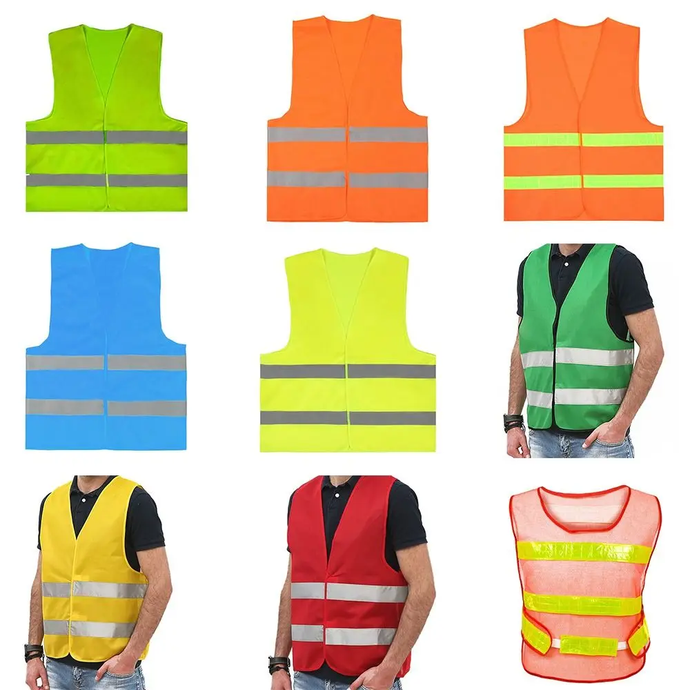 High Visibility Running Sports Vest Multicolors Front Cycling Clothes Warning Safety Vest Outdoor Cycling Accessories