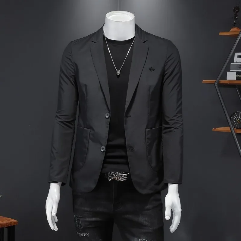 

(044) Spring and Autumn new men's Korean style trendy suit jackets large size young business casual suits for men