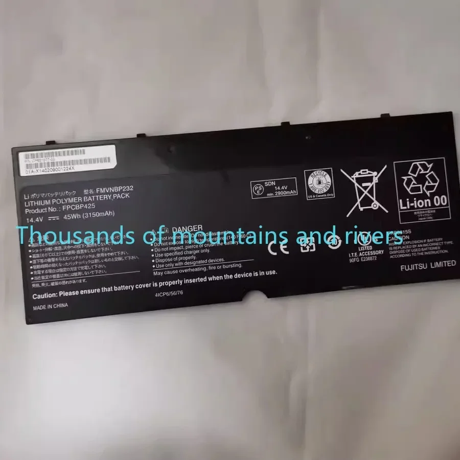 

FPCBP425 FMVNBP232 Аккумулятор для ноутбука Fujitsu Lifebook U745 T935 T904U FPB0315S 14,4 В 45 Втч 3150 мАч