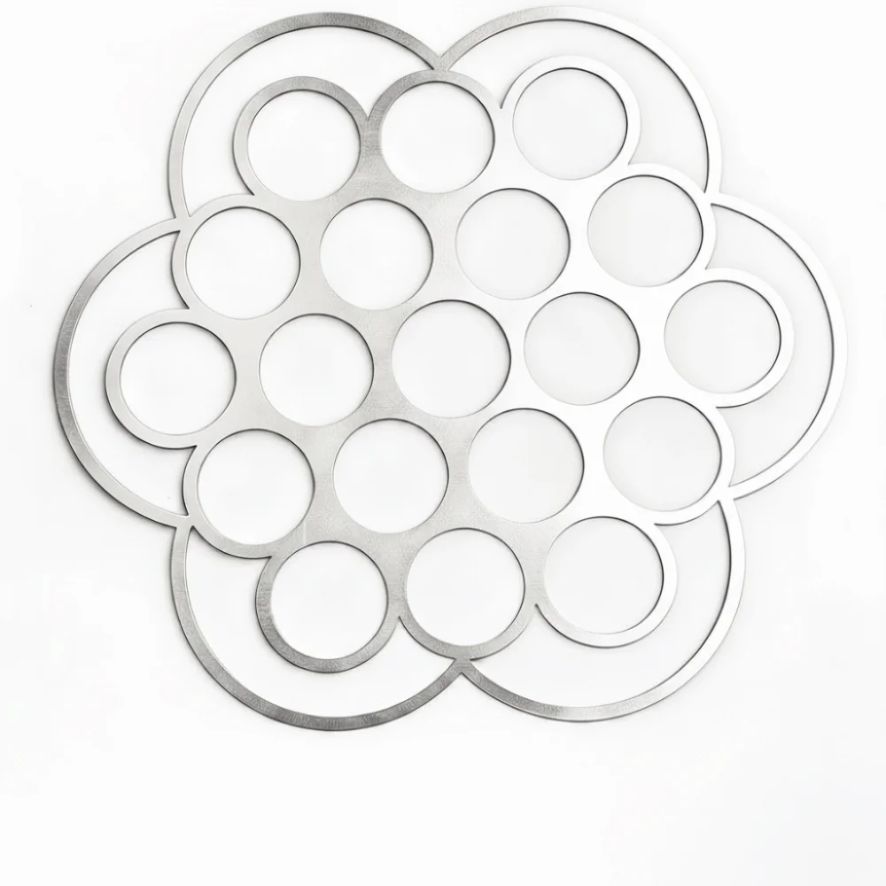 Stainless Steel Vase Flower Fixing Artifact Foldable Hollow Out Flower Arrangement Helper DIY Flower Fixation Holder Living Room