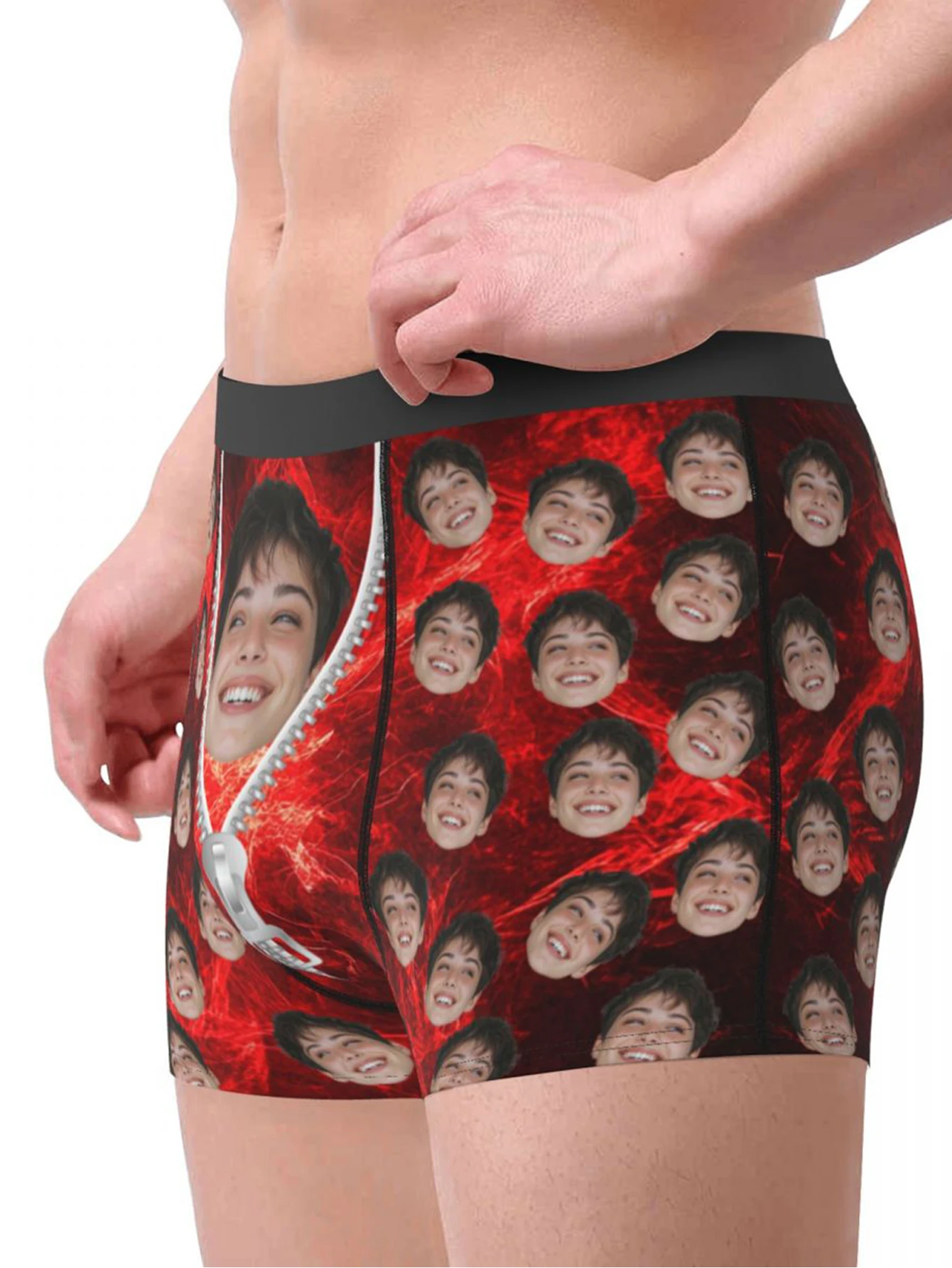 Personalized Face Photo Underwear Custom Boxer Briefs Custom Men Valentine's Day Gift For Husband Anniversary Gift for Dad