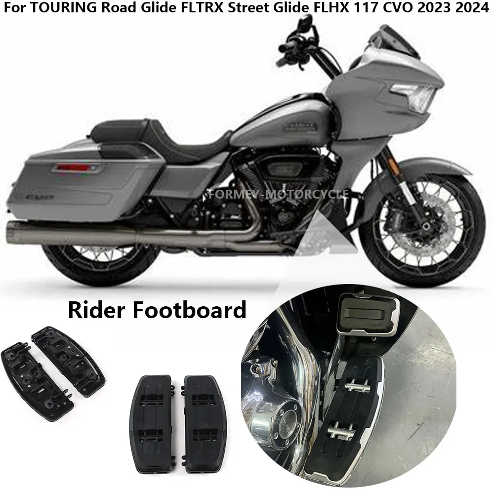 For Harley 2024 TOURING Road Glide FLTRX Street Glide FLHX 117 CVO 2024 NEW Motorcycle Black Silver Switchback Rider Footboards