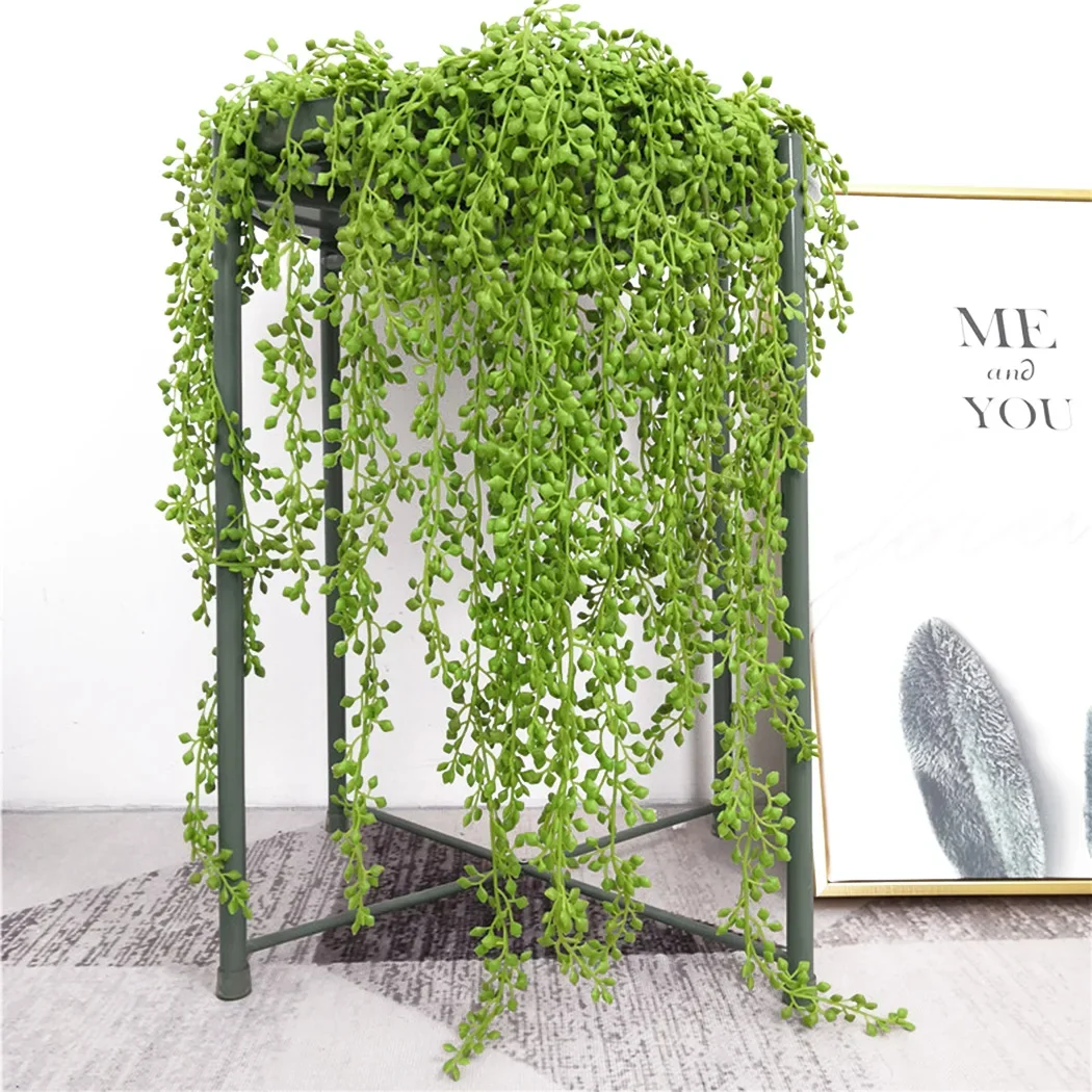 1pc 75cm Artificial Plant Vine Artificial Hanging Plant Fake Vine Greenery Succulent Hang Garland Party Wedding