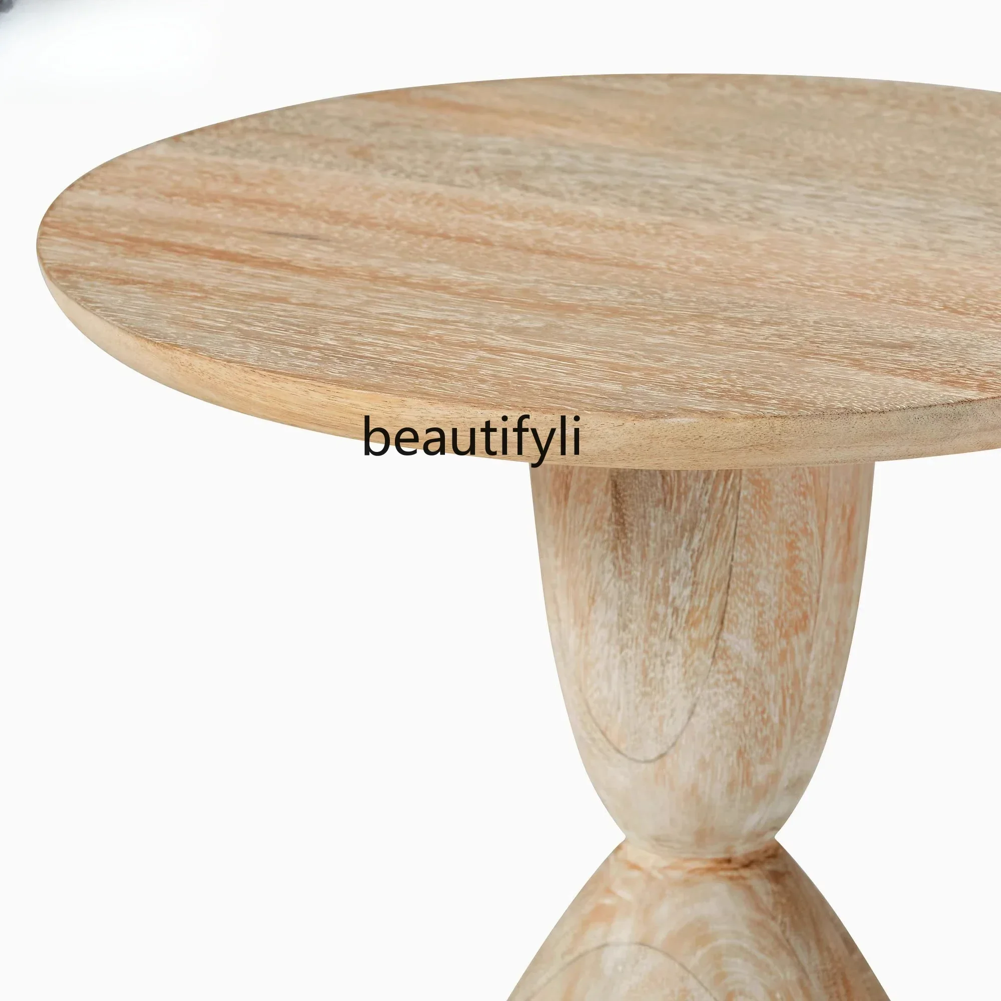 PPP  AAItalian solid wood coffee table living room, log color coffee table sales office model room simple negotiation side