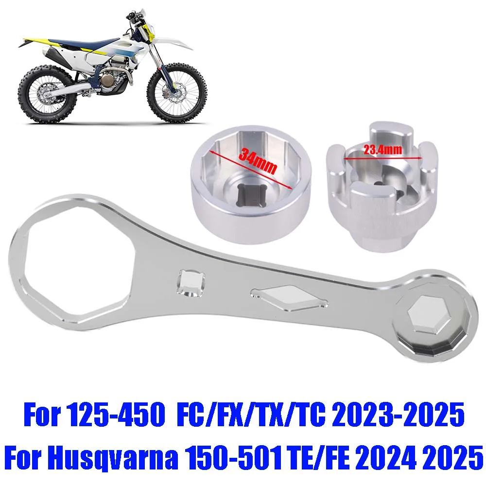 

For Husqvarna FC FX TX TC TE FE 125 - 501 Motorcycle Fork Cap Wrenchs Shock Absorber Repair Removal Tool Multifunctional Spanner