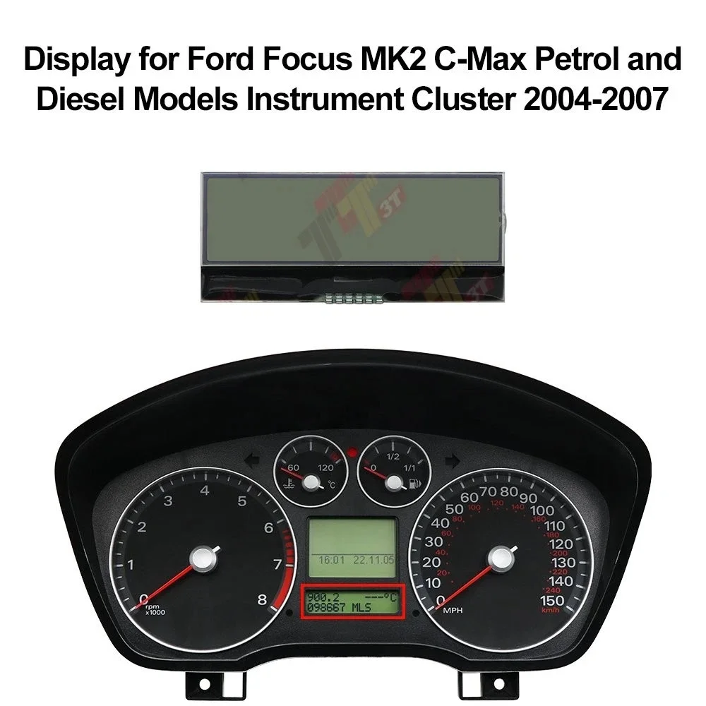

Down Display for Ford Focus MK2 C-Max Petrol and Diesel Models Instrument 04-07