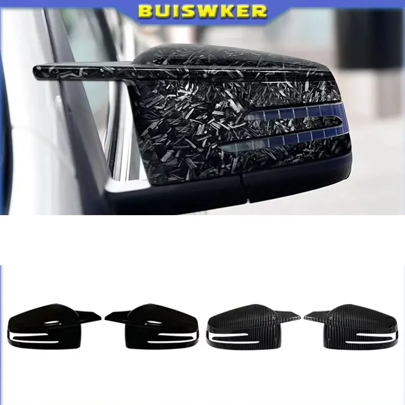 

2PCS Replacement Carbon Fiber Pattern Rearview Side Mirror Cover Caps for Mercedes Benz W176 W246 W204 W212 W221 C117 X204 X156
