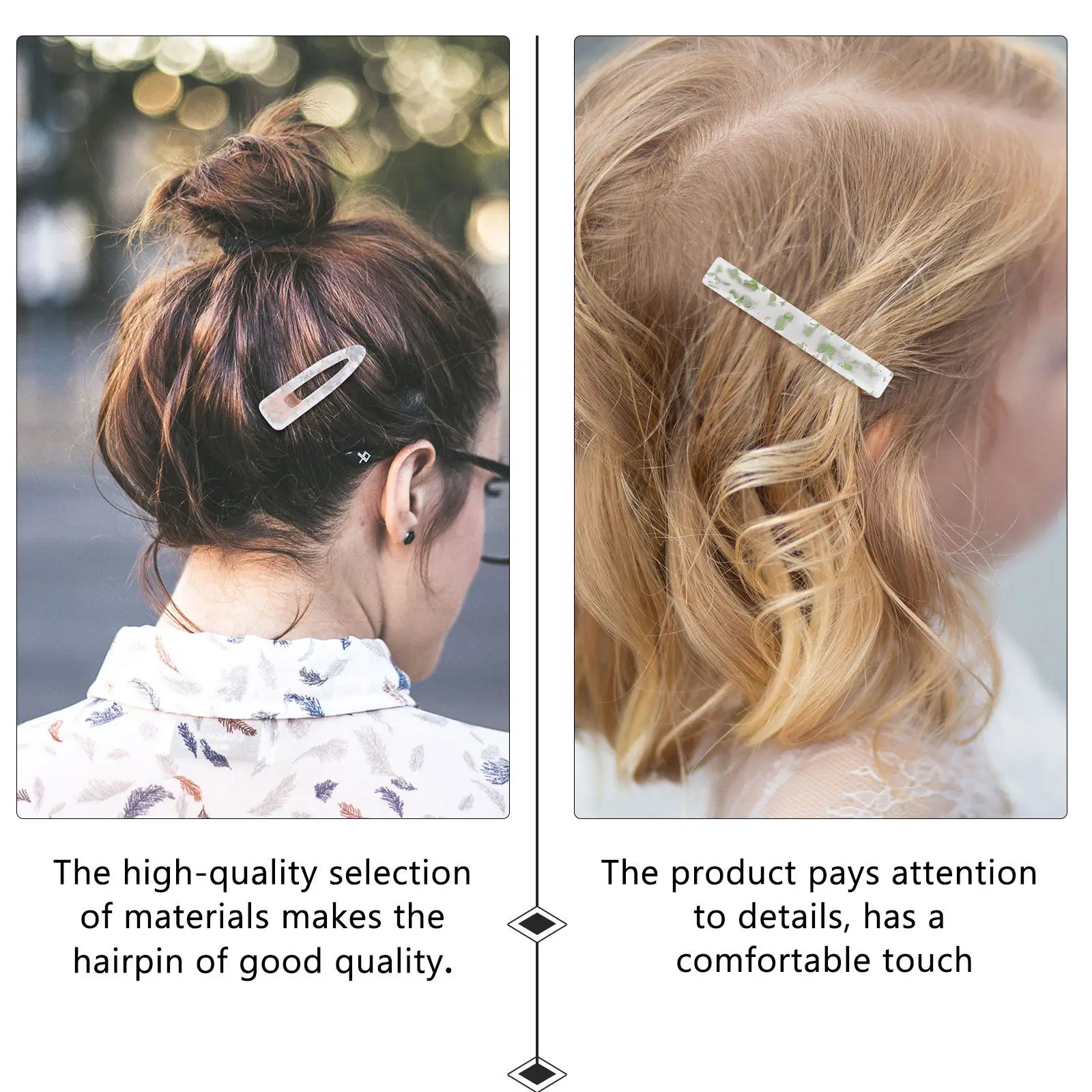 

Набор из 6 акриловых заколок для волос в ретро-стиле с цветочным узором, квадратные заколки-зажимы, стильные аксессуары для свадьбы, вечеринки и повседневного использования