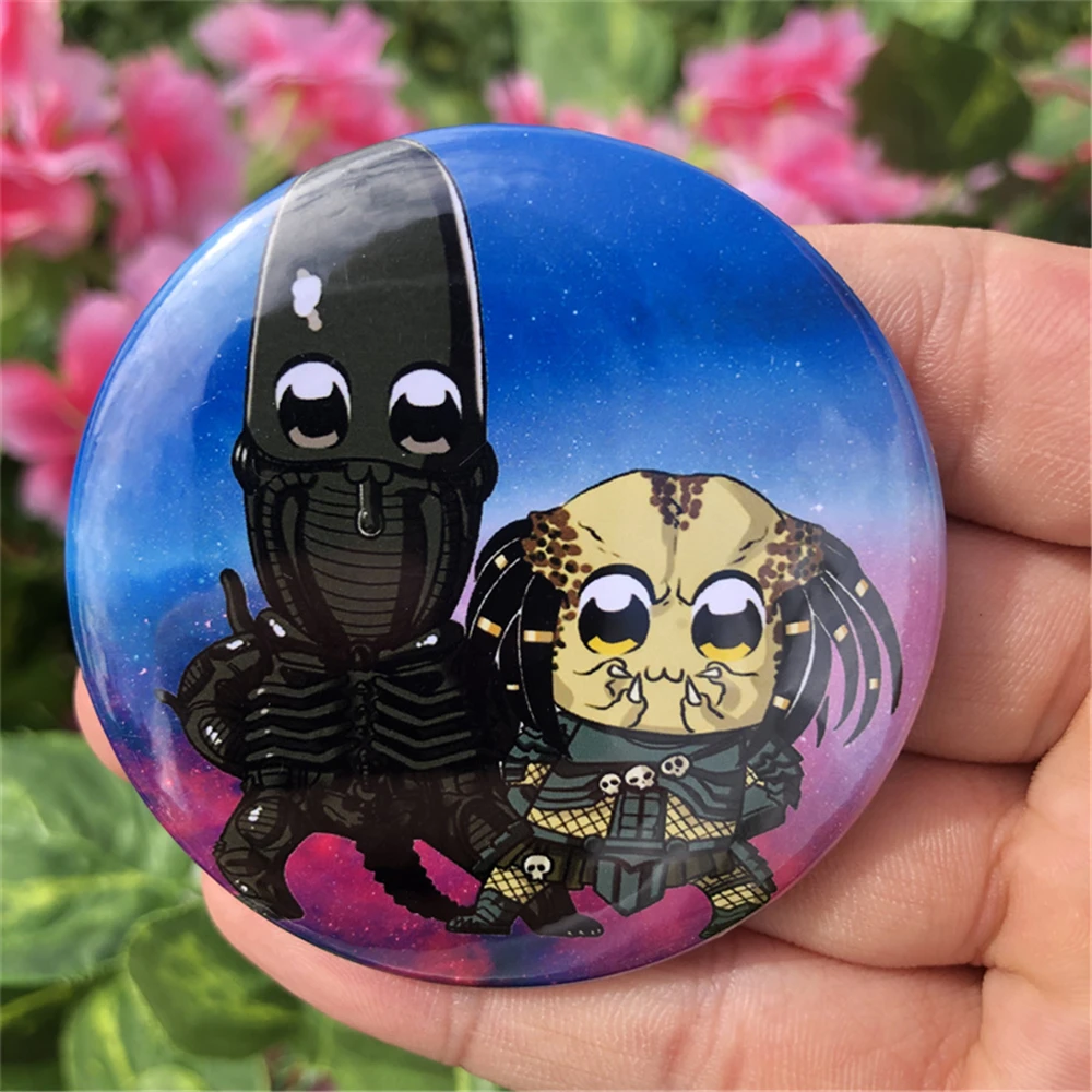 Movie Alien Predator Cosplay Anime Badge Pin latta spille Laser accessori Prop