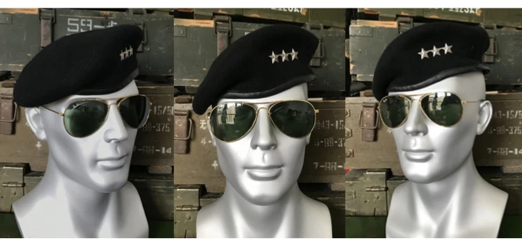 US Military Beret Army Soldier Group Hat Men Women Field Training Combat Tactical Caps Uniform Accessories Woolen Hat Unisex