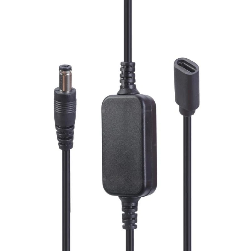 DXAB Voltages Converters Type C 5V to 5.5x2.1mm 12V Power Regulator Line for Camera